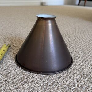 Elegant Brown Metal Lampshade